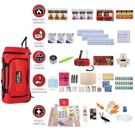 3 Person Comfort Survival Kit, Rolling Bag