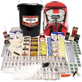 4 Person Essential Survival Kit, Bucket and Lid